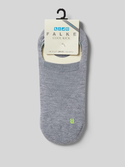 Falke Sneakersocken mit Label-Print Hellgrau Melange 3