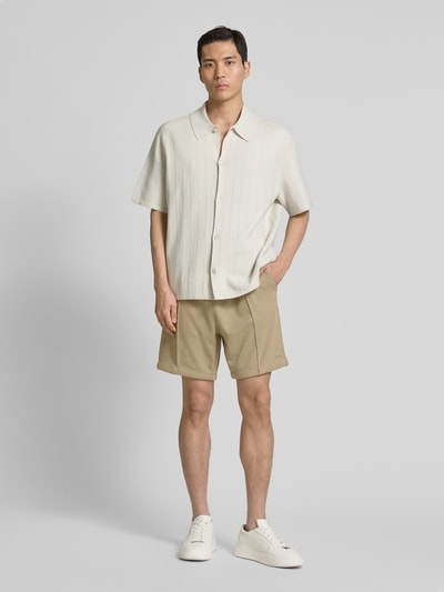 HUGO Sweatshorts mit Label-Print Modell 'Ravis' Hellgruen 1