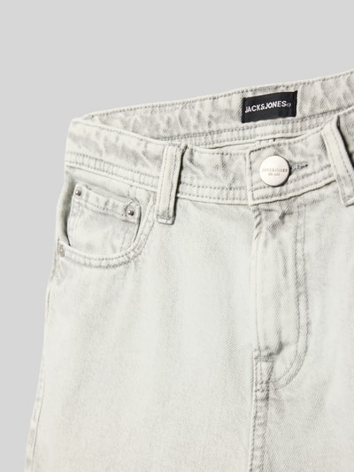 Jack & Jones Loose Fit Jeansshorts mit Eingrifftaschen Modell 'TONY' Ecru 2