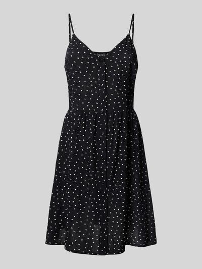 Pieces Fließendes Freizeitkleid mit Allover-Muster Modell 'TALA' Metallic Black 2