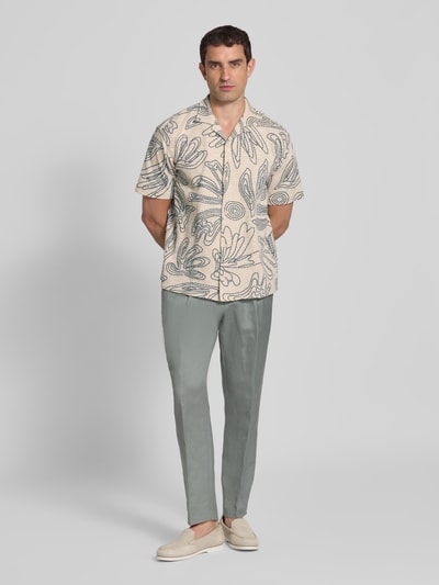 MCNEAL Freizeithemd mit Knopfleiste Beige 1