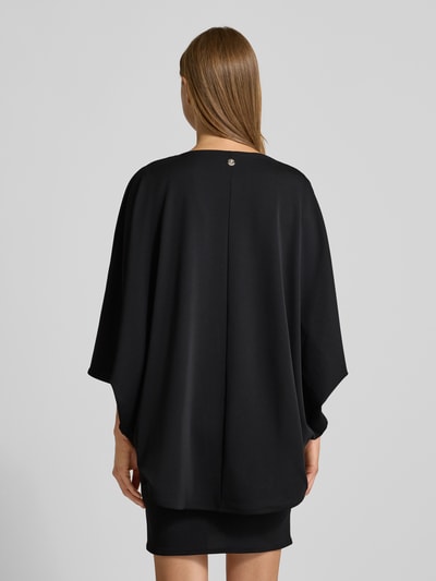 JOOP! Knielange cocktailjurk met ronde hals Zwart - 5