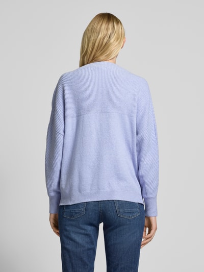 Tom Tailor Denim Regular Fit Strickpullover mit Wolle Flieder 5