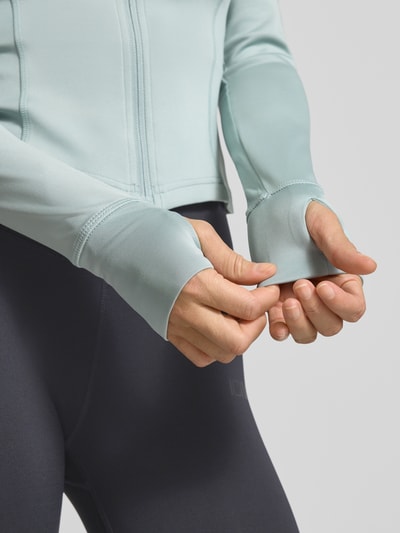 adidas Sportswear Slim fit trainingsjack met ritssluiting Mintgroen - 3