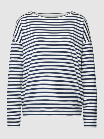 Mey Pyjamabovendeel met streepmotief Marineblauw - 1