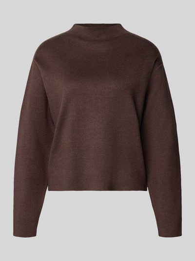 Jake*s Collection Relaxed Fit Pullover aus Viskose-Mix Schoko 1