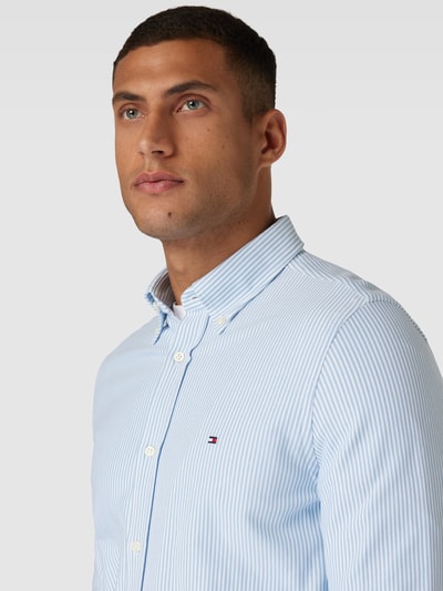 Tommy Hilfiger Slim fit vrijetijdsoverhemd met streepmotief Lichtblauw - 3