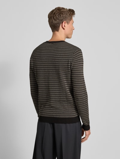 Antony Morato Gebreide pullover met ribboorden Zwart - 5