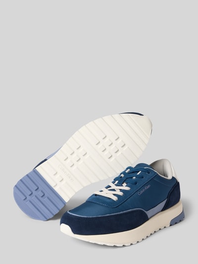 CK Calvin Klein Low-top sneakers van echt leer Donkerblauw - 4