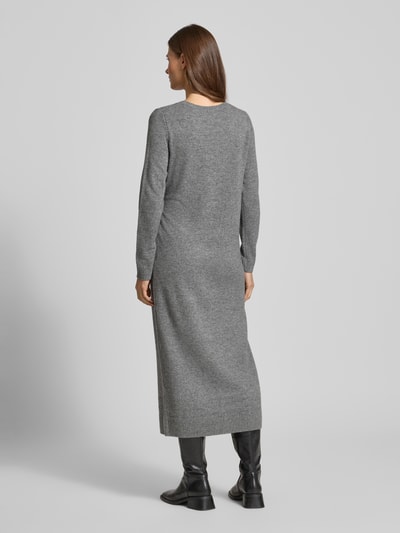 comma Relaxed fit jurk van wolmix in gebreide look, model 'Protect' Antraciet - 5