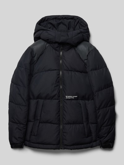 Jack & Jones Gewatteerd jack met capuchon, model 'AERO' Zwart - 1