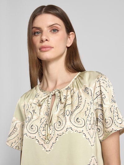 B.Young Regular fit blouseshirt met druppelvormige hals Lindegroen - 3