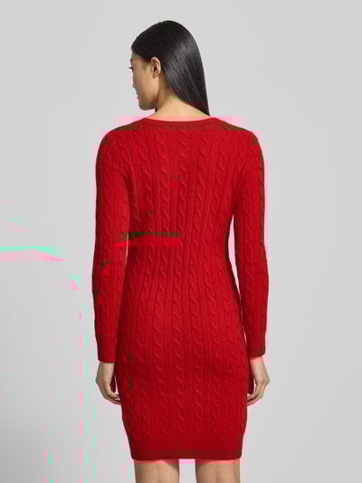 Lauren Ralph Lauren Sukienka o długości do kolan z dzianiny z mieszanki wełny jagnięcej i kaszmiru Czerwony 5