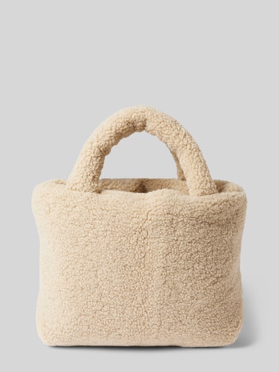 STUDIO NOOS Handtasche aus Teddyfell Modell 'Ecru' Sand 4