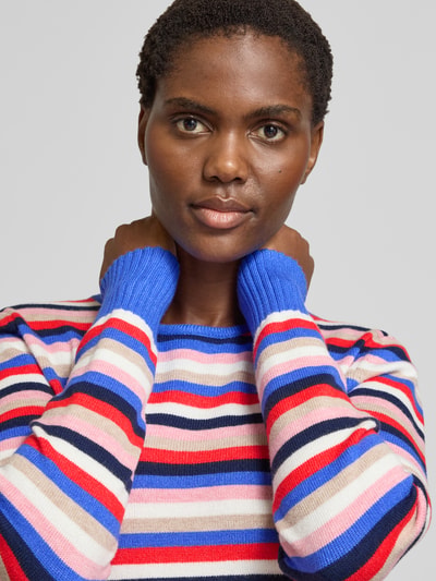 Christian Berg Woman Strickpullover mit gerippten Abschlüssen Royal Melange 3