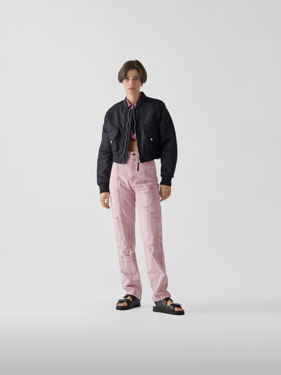 ROTATE BIRGER CHRISTENSEN Straight Fit Jeans mit Eingrifftaschen Mauve  1