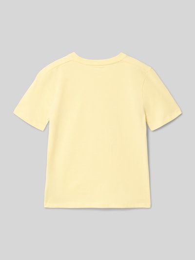 Calvin Klein Jeans Regular Fit T-Shirt aus reiner Baumwolle GELB 3