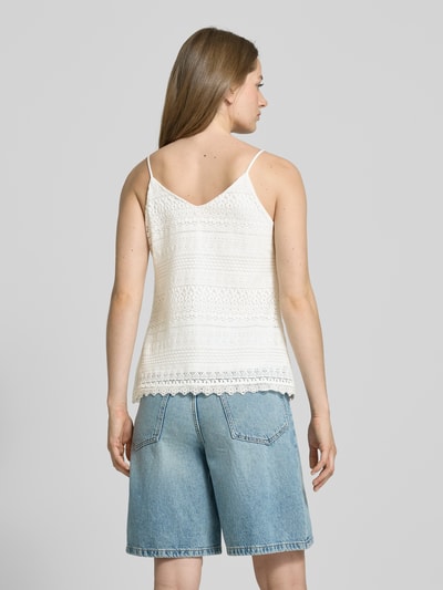 Vero Moda Relaxed Fit Trägertop aus Baumwoll-Mix Modell 'HONEY' Weiss 5