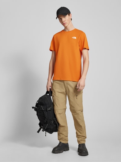 The North Face T-Shirt mit Label-Print Modell 'REDBOX' Orange 1