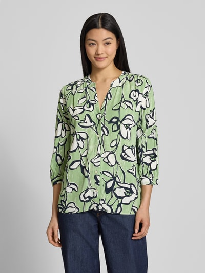 Tom Tailor Regular fit blouse van pure viscose Lichtgroen - 4