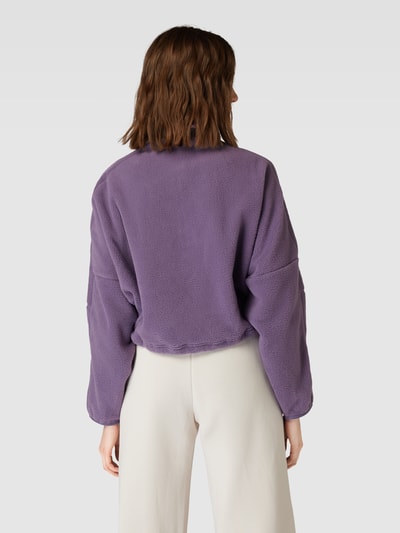 ADIDAS SPORTSWEAR Cropped Troyer aus Fleece Violett 5