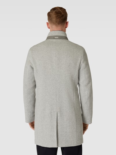 Cinque Płaszcz z tkanym wzorem model ‘Choice’ Jasnoszary 5