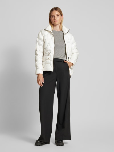 Patrizia Pepe Steppjacke mit Stehkragen Offwhite 1