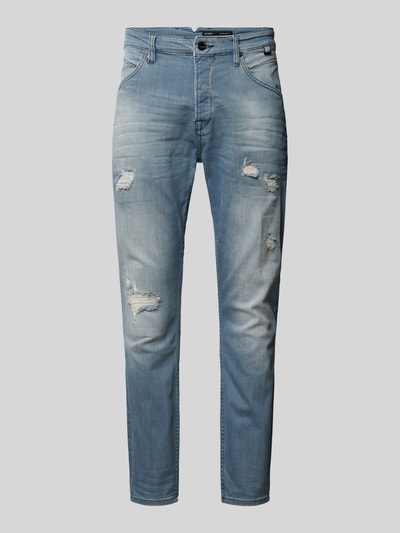 GABBA Jeans mit 5-Pocket-Design Modell 'ALEX' Silber 2