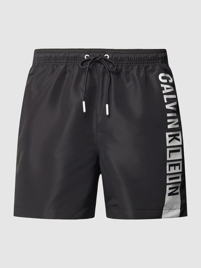 Calvin Klein Underwear Badehose mit Label-Print Black 1