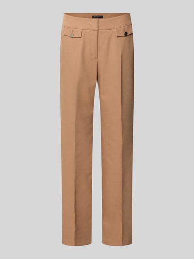 Produktfoto, Weite Hose mit Viskose-Anteil Modell 'AUGUST' von Betty Barclay in Hellbraun, gerade Form, glatte Textur, Damen Weite Hose von Betty Barclay
