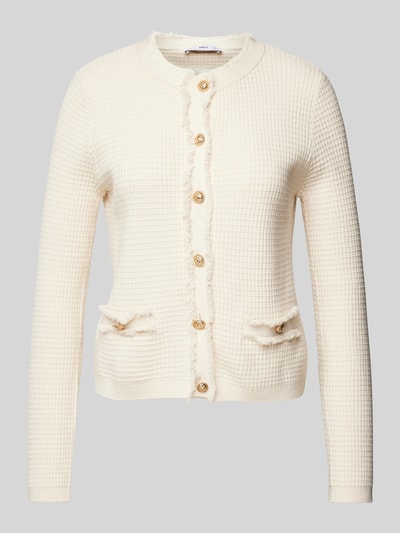 Mango Cardigan mit Strukturmuster Modell 'COCOCHA' Offwhite 2