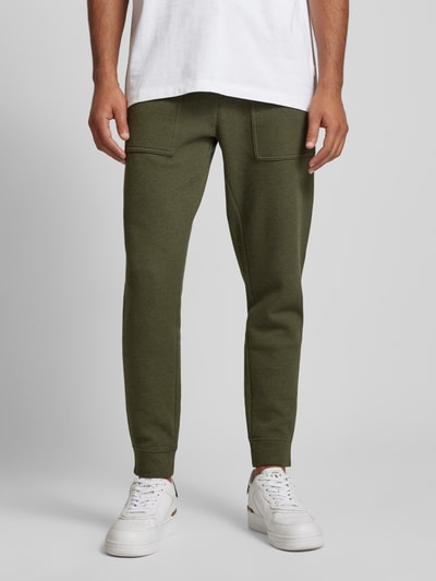 Polo Ralph Lauren Slim fit sweatpants met opgestikte zakken Olijfgroen gemêleerd - 4