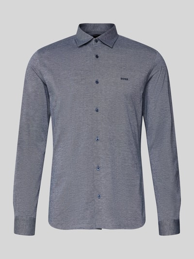 BOSS Orange Koszula casualowa o kroju slim fit z czystej bawełny Model 'MYSOFT_2' Granatowy 2