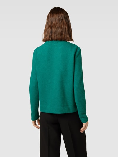 Tom Tailor Gebreide pullover met viscose en boothals Flessengroen - 5