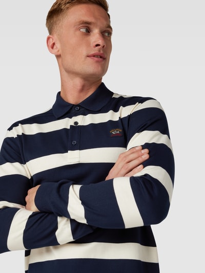 Paul & Shark Poloshirt mit Blockstreifen Weiss 3