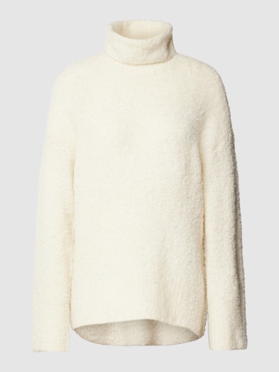 Pieces Oversized Strickpullover mit Woll-Anteil Modell 'NATHERINE' Offwhite Melange 2