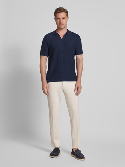 JOOP! Collection Spodnie męskie JOOP! Collection;Mieszanka wiskozy ze streczem;Krój slim fit;Model ‘Sake’;Elastyczny pas;Tunel;Szerokość w pasie w rozmiarze 50: 43 cm;Długość wewnętrzna nogawki w rozmiarze 50: 80 cm Beżowy 1