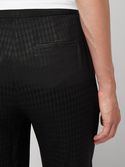 Karl Lagerfeld Marlenehose mit Webmuster Black 3