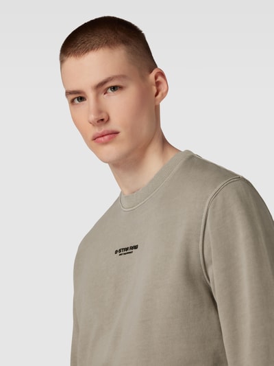 G-Star Raw Bluza z okrągłym dekoltem Średniobrązowy 3