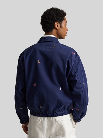 Polo Ralph Lauren Regular Fit Blouson aus reiner Baumwolle mit Stickereien Marine 5