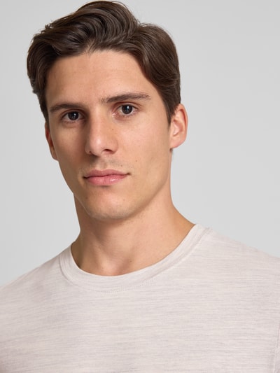 s.Oliver RED LABEL Regular Fit T-Shirt aus Baumwoll-Mix Sand 3