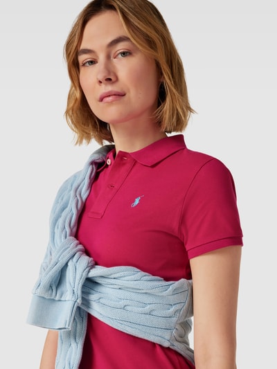 Polo Ralph Lauren Knielange jurk in polostijl Felroze - 3