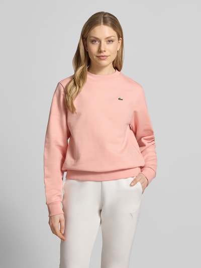 Lacoste Sport Relaxed Fit Sweatshirt aus reiner Baumwolle Apricot 4