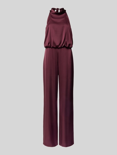 V by Vera Mont Regular Fit Jumpsuit mit Strukturmuster Bordeaux 2