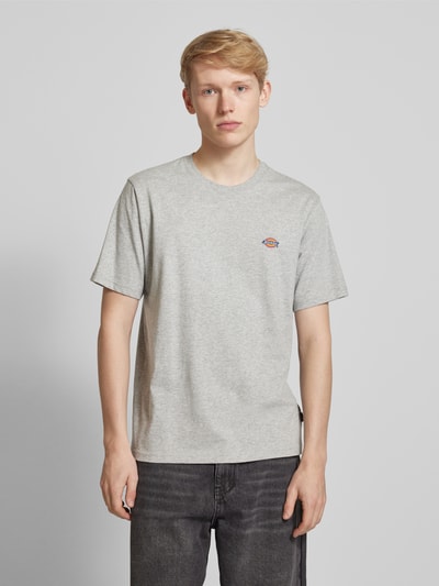 Dickies T-Shirt mit Label-Print Modell 'MAPLETON' Hellgrau Melange 4