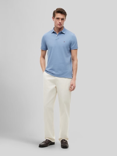 Tommy Hilfiger Regular Fit Poloshirt aus Baumwoll-Mix Hellblau 1