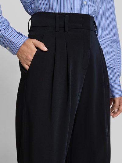 Raffaello Rossi Flared Fit Hose mit Hakenverschluss Modell 'MAYLA' Marine 3