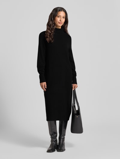 Fynch-Hatton Strickkleid mit Rollkragen Black 1