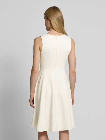 Lauren Ralph Lauren Knielanges Kleid mit Rundhalsausschnitt Modell 'CHARLEY' Beige 5