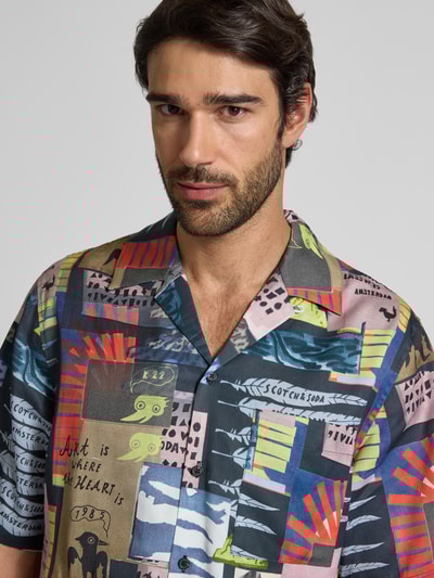 Scotch & Soda Freizeithemd mit Knopfleiste Marine 3